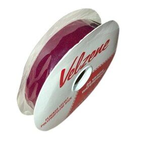 NEW C&G Velzene Flocked Velvet Polypropylene Back 25 Yards Waterproof Ribbon